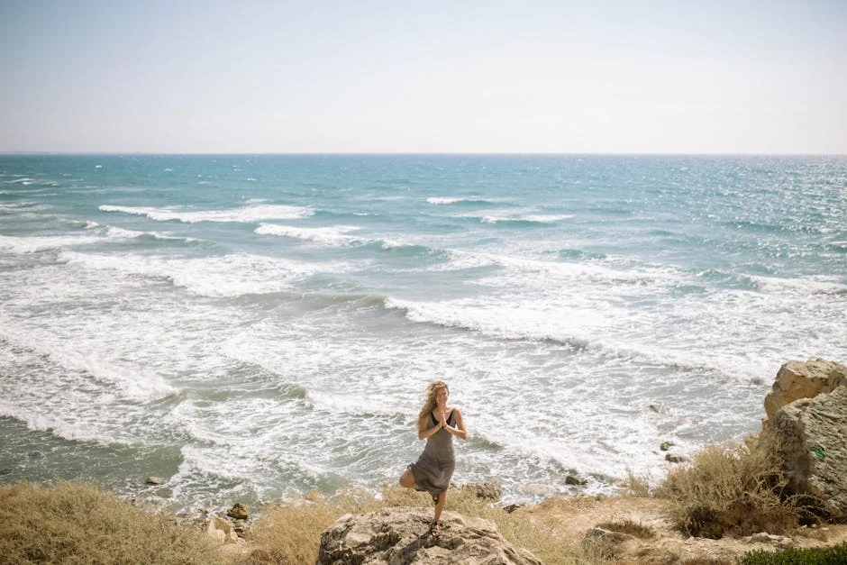 Can you meditate standing up - stock photo